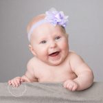 9517 Baby with lavender bow